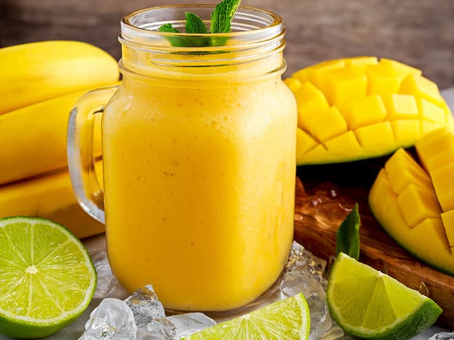 Jus de mangue — softs du restaurant Le Trophée